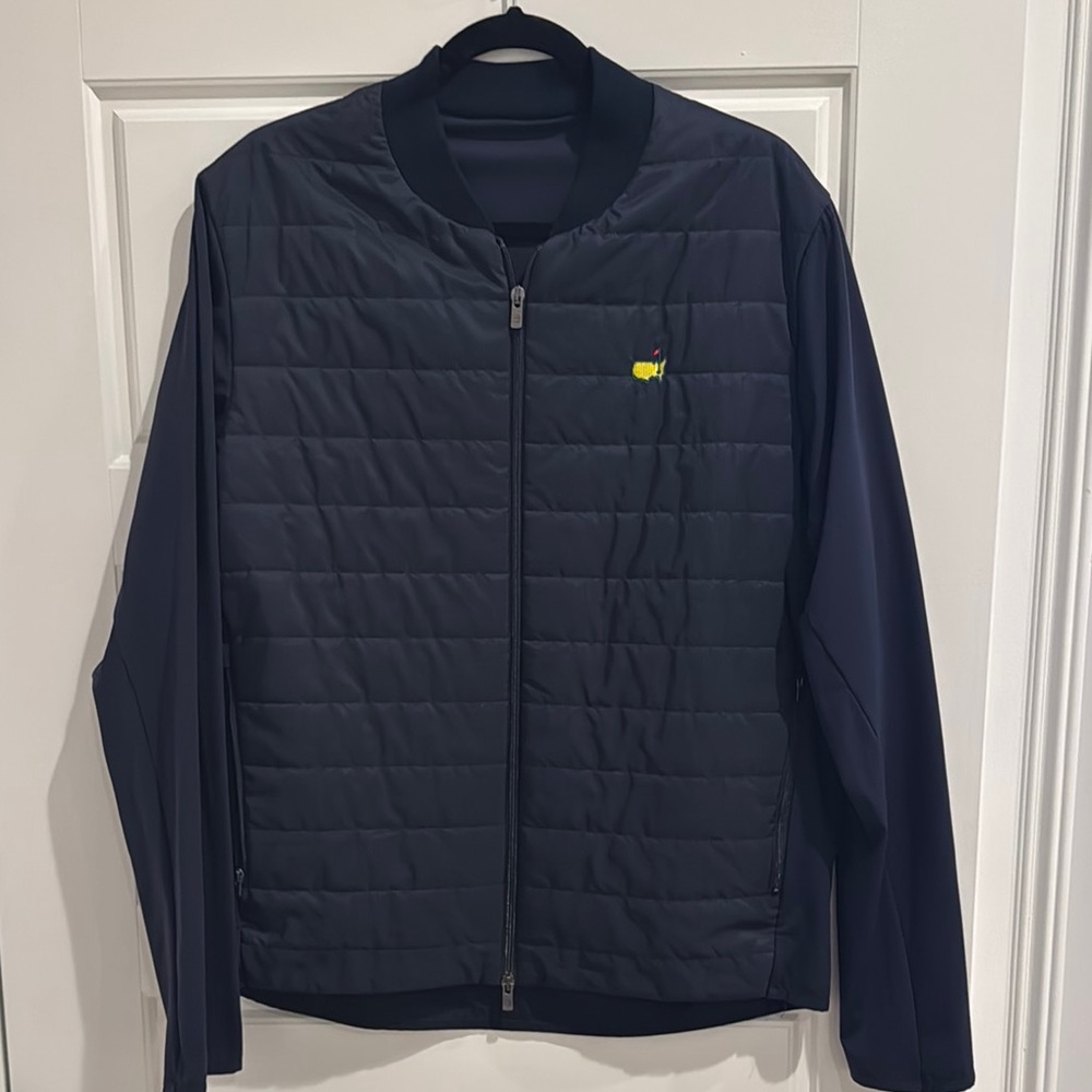 NWOT Authentic Masters Clubhouse Collection Navy Full Zip Jacket